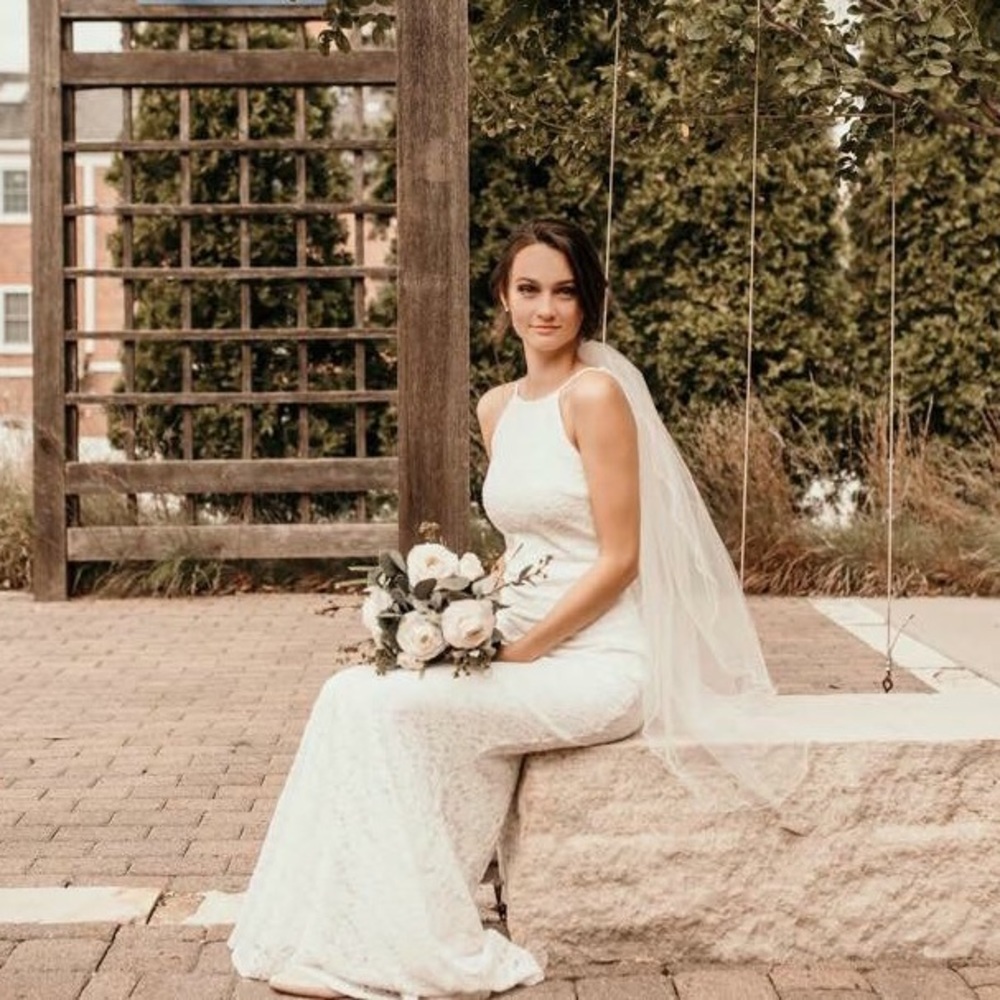 Ivory lace dress